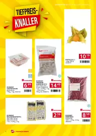 Transgourmet Flugblatt woche 35 Seite 4: Economy Vannamei Garnelen €14,49, Physalis Kl. 1 €10,19