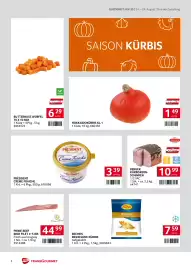Transgourmet Flugblatt woche 35 Seite 6: Président Crème Fraîche €3,39, Berger Kürbiskern-Schinken €10,99