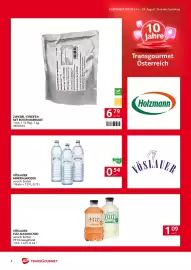 Transgourmet Flugblatt woche 35 Seite 8: Vöslauer Fizz Alkoholfrei €1,09, Zwiebel-Streifen mit roter Marinade €6,79