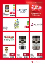 Transgourmet Flugblatt woche 35 Seite 9: Höllinger Bio Gespritzt €0,89, Vanini Grüne Feigensenfsauce €10,99