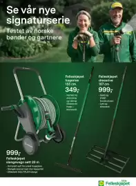 Felleskjøpet kundeavis uke 34 Side 8: Felleskjøpet slangevogn sett 20 m €999,00, Felleskjøpet dressrive €999,00