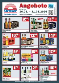 Orterer Getränkemarkt Prospekt Seite 1