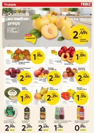 Folheto Froiz Página 2: Pêssego Paraguayo careca kg €2,49, Melão Bollo €1,29
