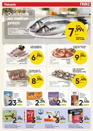 Folheto Froiz Página 4: Paloco desfiado Caxamar €2,79, Salmão Norueguês Fumado Martiko €2,45