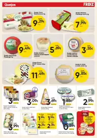Folheto Froiz Página 8: Tábua de Queijos Sabores Santiago €3,99, Queijo mistura curado Serras Penela unidade €3,55