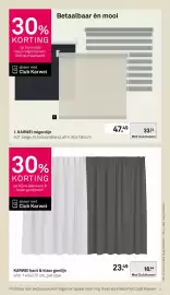 Karwei folder Pagina 29: Karwei kant & klaar gordijn €16,44, Karwei rol gordijn €33,24