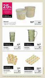 Karwei folder Pagina 40: Tafelkleed block €15,99, Karaf glas €9,99