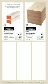 Karwei folder Pagina 48: Bouwhout vuren geschaafd superieur €18,49, OSB3 constructieplaat €13,49