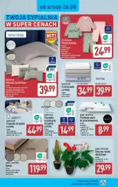 ALDI gazetka Strona 5: UP2FASHION Piżama damska €24,99, NOVITESSE Prześcieradło z jerseyu €34,99