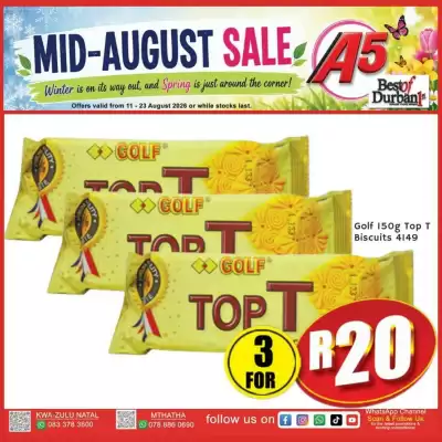 A5 Cash & Carry (valid until 23-08)