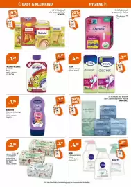 Müller Flugblatt woche 34 Seite 6: Freche Freunde Quetschie €1,29, TENA Hygieneinlagen €3,49