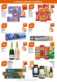 Müller Flugblatt woche 34 Seite 7: Coca-Cola Fanta, Cola, MezzoMix, Sprite €1,45, BAHLSSEN Ohne Gleichen Vollmilch €2,99