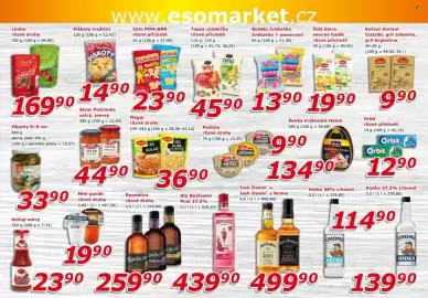 ESO MARKET leták Strana 6: Bubble žvýkačka €13,90, Emco super ovocný hadík různé příchutě €19,90