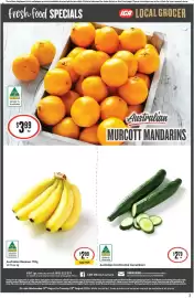 IGA catalogue week 34 Page 4: Australian Bananas €2,99, Australian Murcott Mandarins €3,99