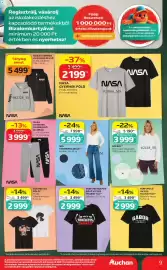 Auchan akciós újság hét 34 Oldal 9: NASA GYERMEK PÓLÓ €2.199,00, NASA GYERMEK SZABADIDŐ NADRÁG €3.999,00