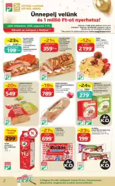 Auchan akciós újság Oldal 2: HAJNAL HÚS FŐTT CSÉCSI SZALONNA €259,00, HAJNAL HÚS FÜSTÖLT KOLOZSVÁRI SZALONNA €359,00