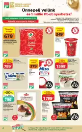 Auchan akciós újság Oldal 4: VEDD A HAZAIT! TEJFÖL €349,00, Vedd a Hazait! Félzsíros Túró €679,00
