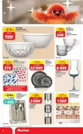 Auchan akciós újság hét 34 Oldal 2: REGINA BERRIES SZALVÉTA €374,00, ASPEN PORCELÁN ÉTKÉSZLET €22.999,00