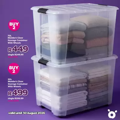 Mambo's Plastics Warehouse (valid until 30-08)