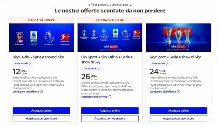 Sky (valido fino al 31-08)