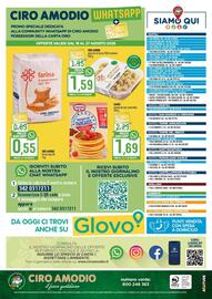 Volantino Ciro Amodio Pagina 12: Gnocchi di farina Cirio Amodio €1,59, Cameo preparato per pancakes €1,69