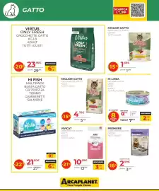 Volantino Arcaplanet Pagina 2: Miglior gatto crocchette gatto €4,75, Vivicat crocchette gatto adult tutti i gusti €10,99