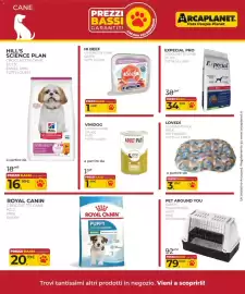 Volantino Arcaplanet Pagina 21: Hill's Science Plan Crockette Cane €16,99, Cuscino ovale basic mix fantasy €3,99