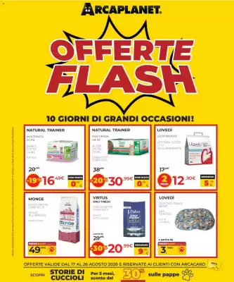 Volantino Arcaplanet (valido fino al 26-08)