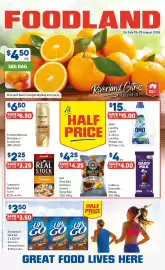 Foodland catalogue week 34 Page 1: Omo Laundry Liquid €15,00, Red Rock Deli Honey Soy Chicken Party Size €4,25