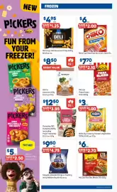 Foodland catalogue week 34 Page 24: Birds Eye Deli Seasoned Chips €4,95, McCain Pizza Slices €7,70