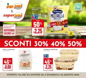 Volantino Pan Pagina 1: Pasta La Molisana €0,68, Carte d'Or vaschetta €2,25