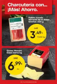 Folleto FROIZ semana 34 Página 1: Serrania de la Aldea paleta curada lonchas €3,49, Monarc Edam barra €6,99