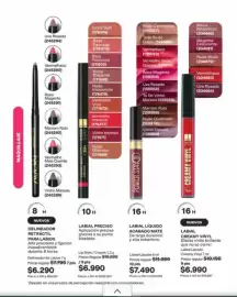 Catálogo Avon Página 19: Labal liquido 6 ml €7.490,00, Malva - labble champagne €6.990,00