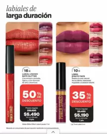 Catálogo Avon Página 20: Power - labini liquido €5.490,00, Power - efecto tinte €5.190,00