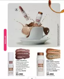 Catálogo Avon Página 7: Labial kiss matte €3.390,00, Colón - multi stick para labios y rostro €4.990,00