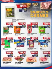 Revista Maxiconsumo semana 34 Página 14: Krachitos papas fritas tradicionales €699.990,00, Pehuamar palitos snack €6.174,91