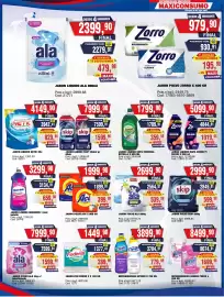 Revista Maxiconsumo semana 34 Página 23: Ace jabon polvo €199.990,00, Federal jabón de lavar puro €137.741,00