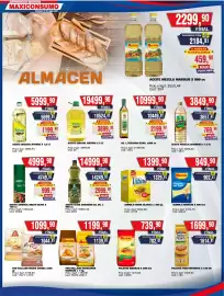 Revista Maxiconsumo semana 34 Página 3: L.Toscana oliva €1.099.990,00, Cocinero aceite mezcla €365.741,00