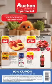 Auchan akciós újság hét 34 Oldal 1: Nektarin €499,00, Ledo Quattro Családi Jégkrém €1.799,00