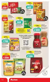 Auchan akciós újság hét 34 Oldal 14: KITKAT SZELET €299,00, MAGGI HÁZIAS LEVES €519,00