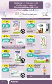 Auchan akciós újság hét 34 Oldal 24: BABY GOLD NADRÁGPELENKA €2.399,00, BELLA BABY HAPPY ALÁTÉT €1.199,00