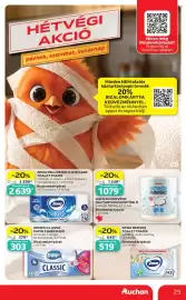 Auchan akciós újság hét 34 Oldal 25: Zewa nedves toalettpapír €519,00, Ooops! Classic papír zsebkendő €303,00
