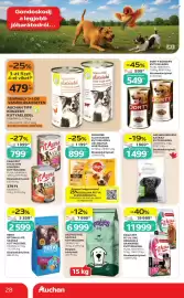 Auchan akciós újság hét 34 Oldal 28: AUCHAN TIPP KONZERV KUTYAELEDEL €479,00, DORTY KONZERV KUTYAELEDEL €549,00