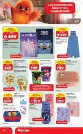 Auchan akciós újság hét 34 Oldal 30: K-POP DÉMONVADÁSZOK PLÉD €6.499,00, K-POP DÉMONVADÁSZOK KAPUCNIS TAKARÓ €9.999,00