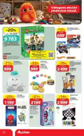 Auchan akciós újság hét 34 Oldal 32: LEGO Minecraft – Zombikazamata €9.783,00, HOT WHEELS VAGY MATCHBOX KISAUTÓ €699,00