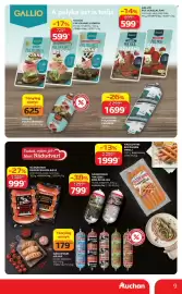 Auchan akciós újság hét 34 Oldal 9: GALLIO Pulykaszalámi €599,00, GALLIO Pulykamellsonka €599,00