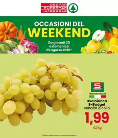 Volantino Interspar Pagina 1: Uva bianca S-Budget €1,99