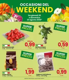 Volantino Interspar Pagina 2: Patate selenio €1,99, Basilico a mazzo €0,59