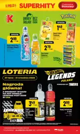 Polomarket gazetka tydzień 34 Strona 47: Napój liczi-gruszka Dr Witt Hot Wheels €3,49, Napój Kubuś Pokemon €1,49