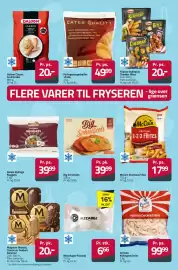 Fleggaard avis Side 14: Magnum Mandel €20,00, Miss Bagel Pizzadej €6,66